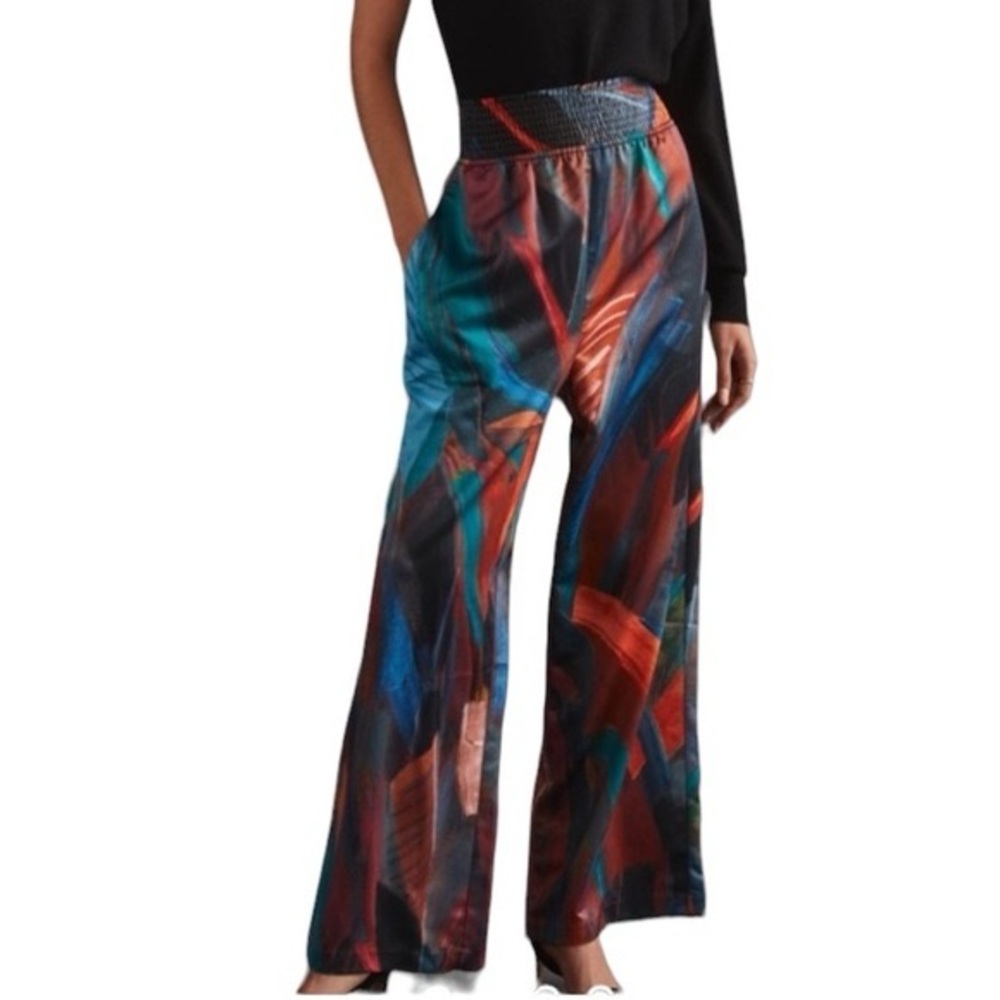 Anthropologie Hutch Geo Wide-Leg Pants